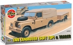 LWB Landrover (Soft Top) & Trailer 1:76 